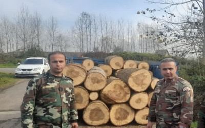 چوب آلات غیرمجاز در صومعه سرا کشف وضبط شد